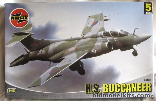 Airfix 1/48 HS Buccaneer S2B - RAF 12 Sq 1988 / 208 Sq / Gulf War, 09180 plastic model kit